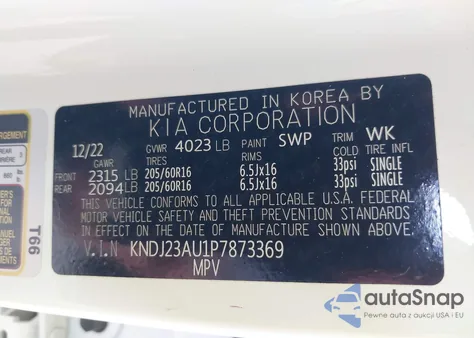 2023 Kia Soul Lx from USA, damaged, VIN KNDJ23AU1P7873369